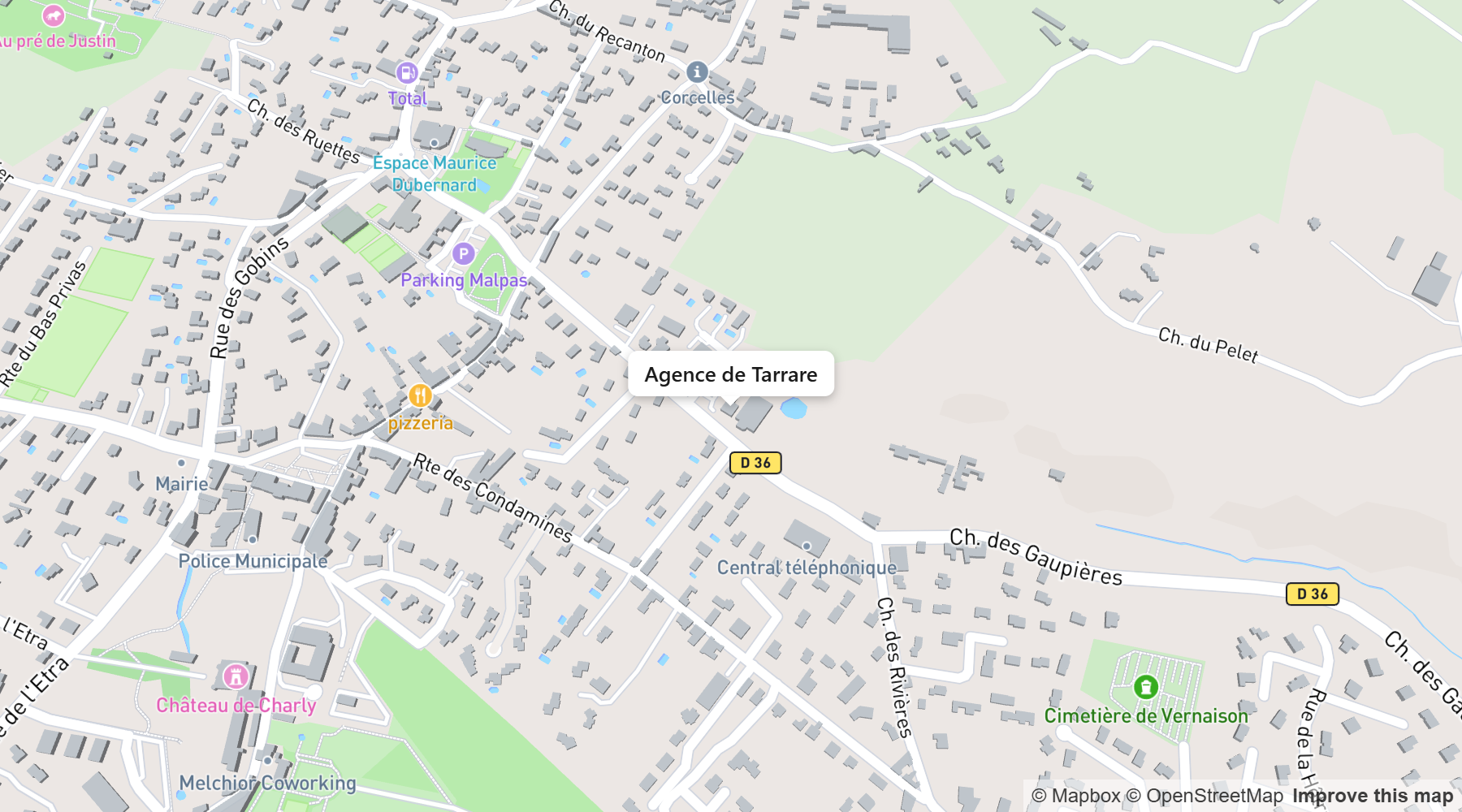 Localisation de l'agence de Tarrare